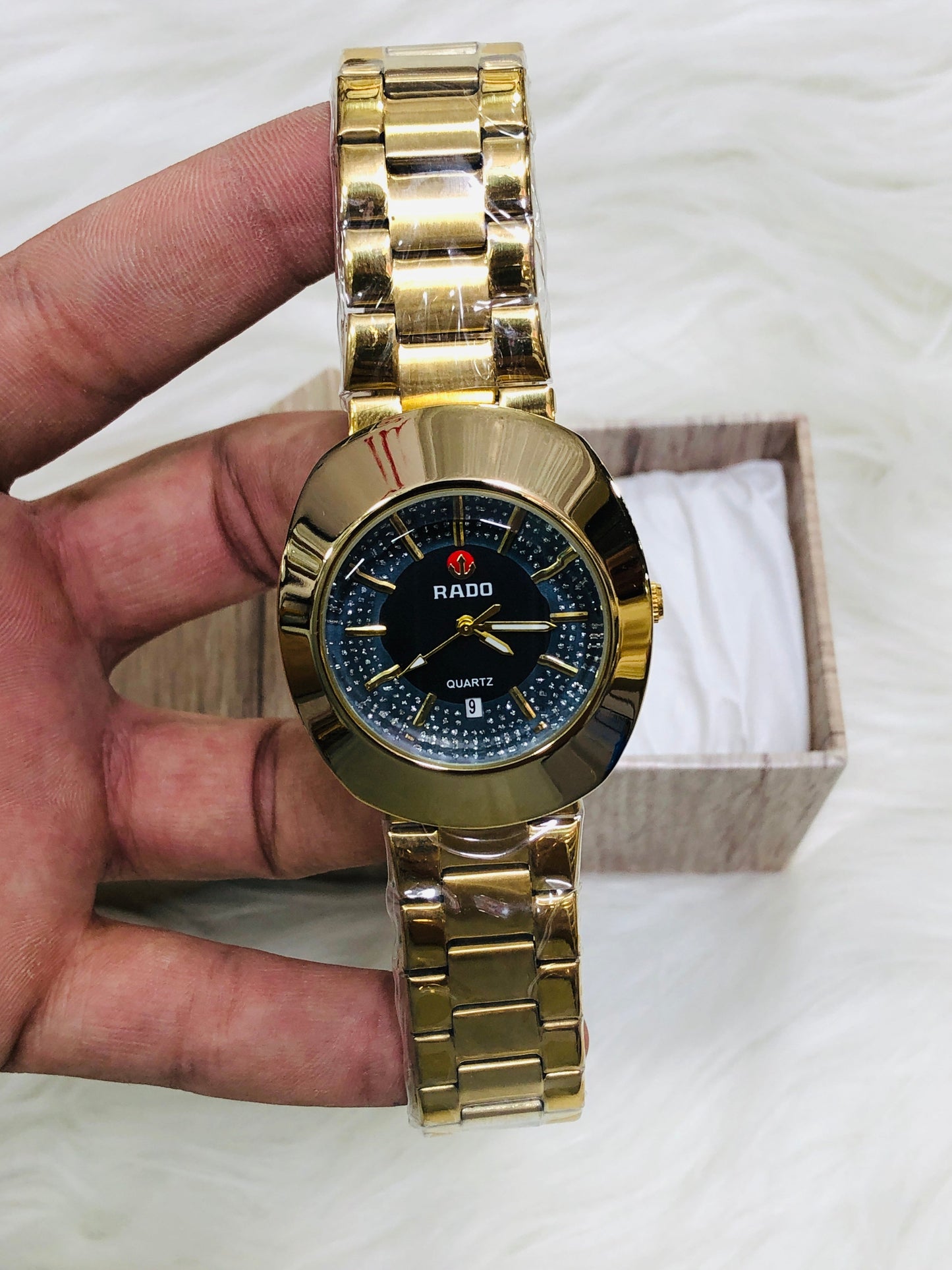 RADO EGG PREMIUM DIAMOND WATCH GOLDEN BLACK