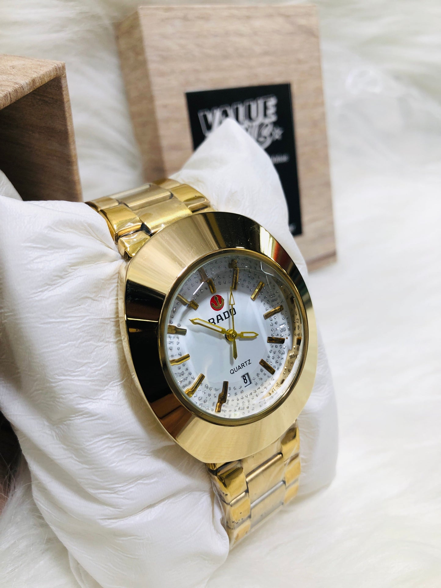 RADO EGG PREMIUM DIAMOND WATCH GOLDEN WHITE