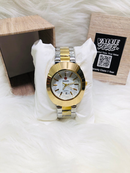 RADO PREMIUM DIAMOND WATCH TWOTONE WHITE