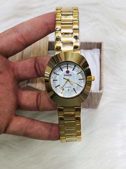 RADO EGG PREMIUM DIAMOND WATCH GOLDEN WHITE