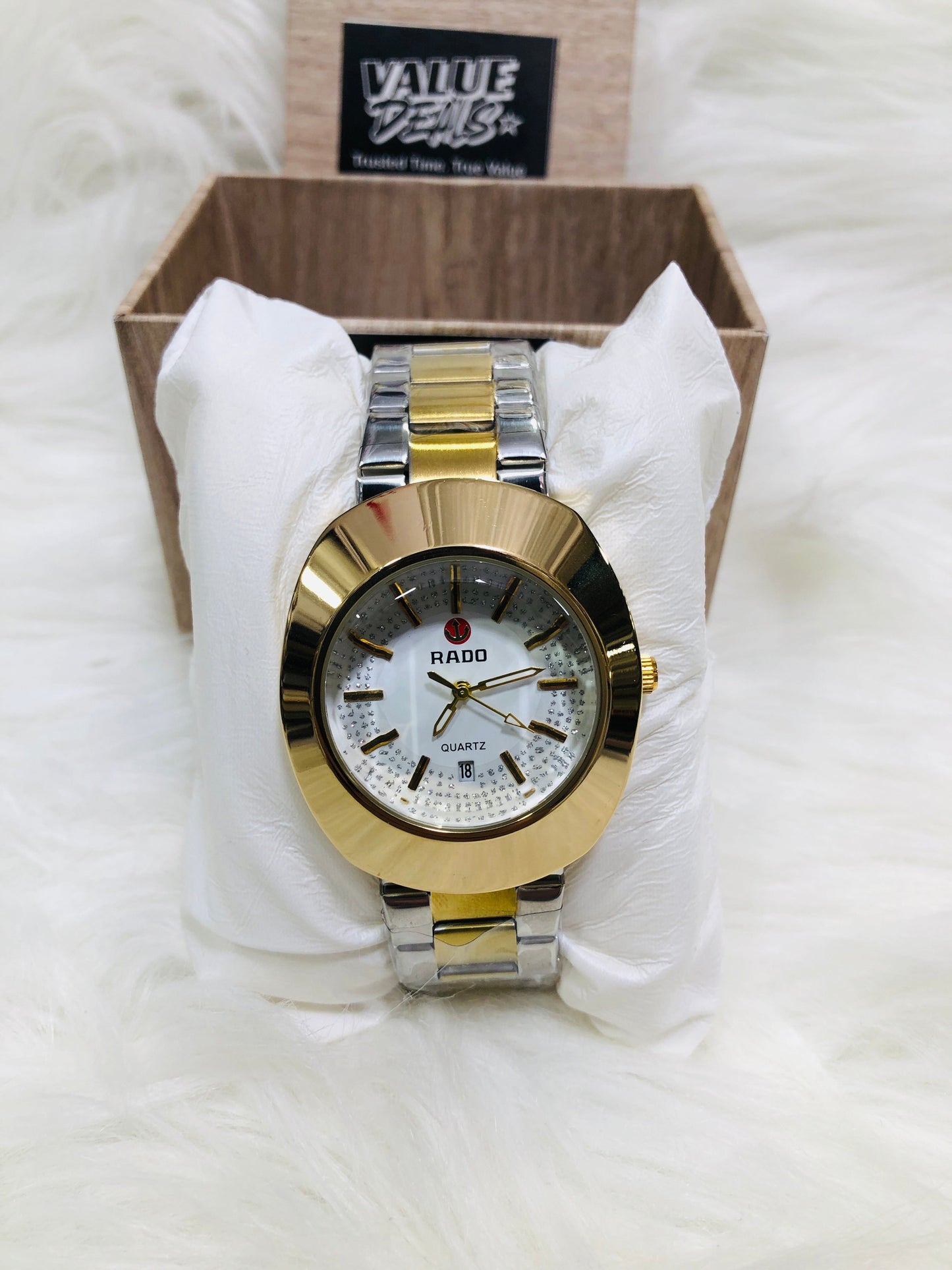 RADO PREMIUM DIAMOND WATCH TWOTONE WHITE