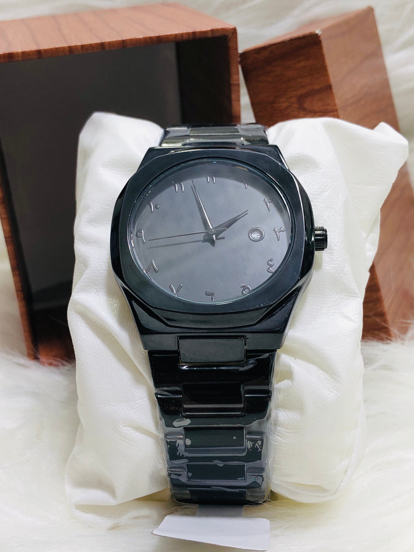 Original Ticarto Black Arabic Aura Watch