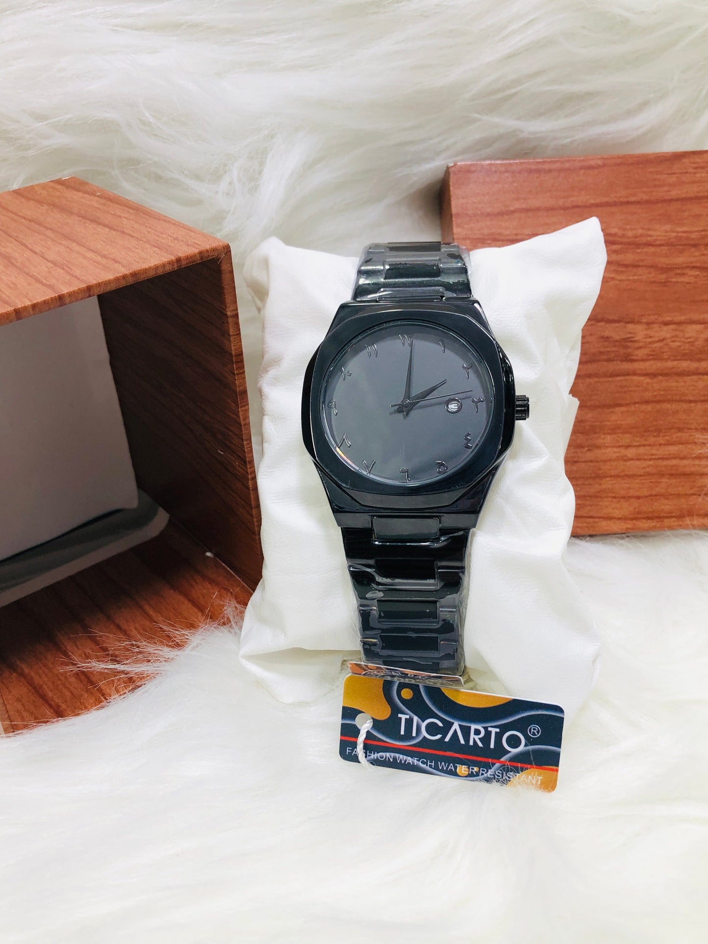 Original Ticarto Black Arabic Aura Watch