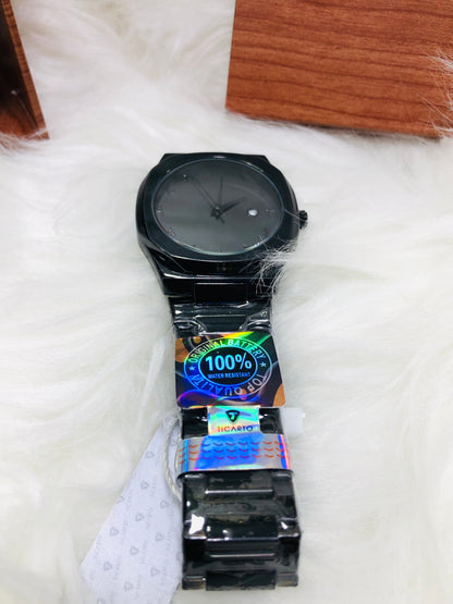 Original Ticarto Black Arabic Aura Watch
