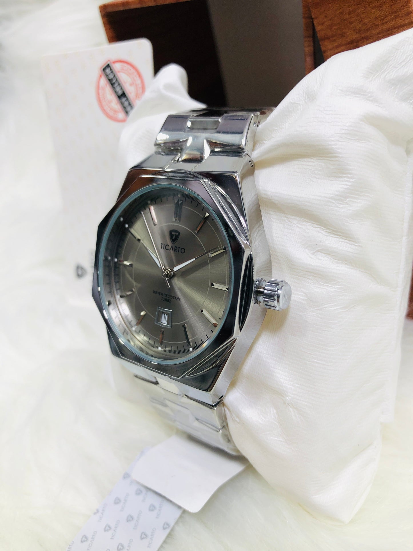 Ticarto Diamond Dial - Premium Edition T2882 - Silver