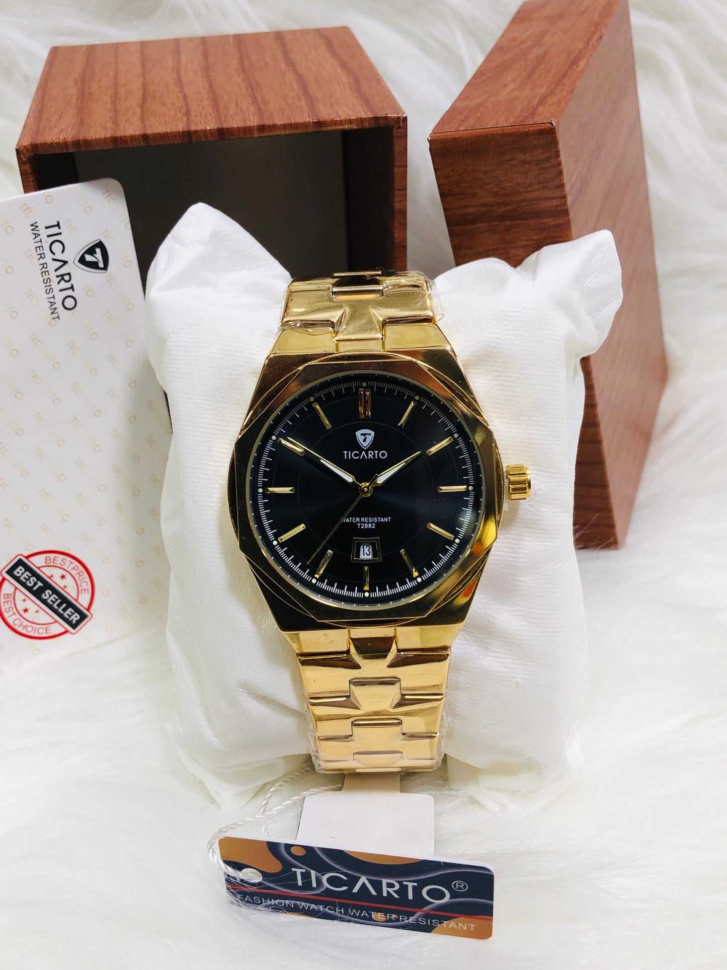 Ticarto Diamond Dial - Premium Edition T2882 - Golden