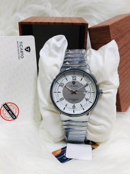 Ticarto Round Dial - Premium Edition T2830 - Silver