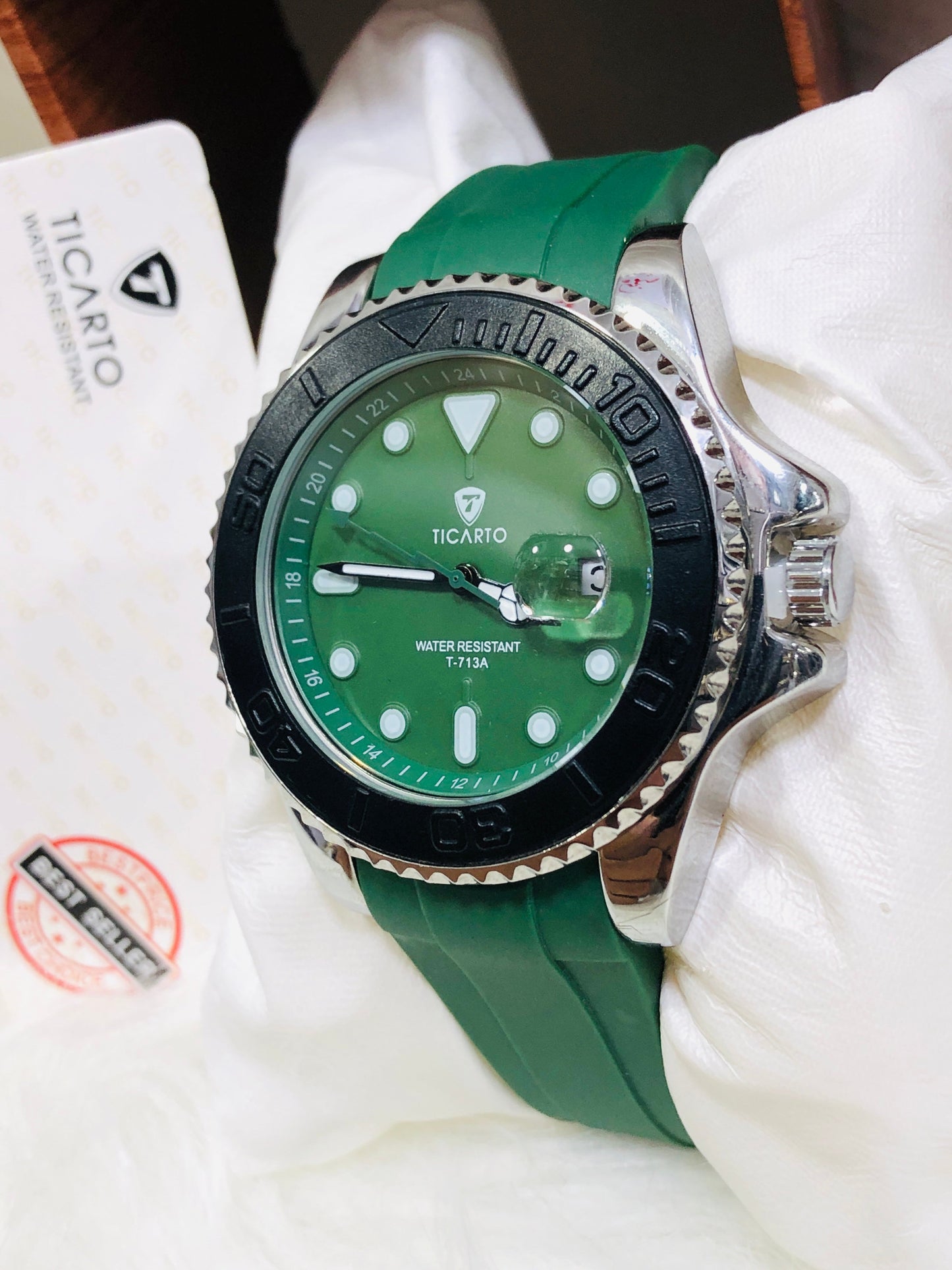 Ticarto Silicone Strap - T713A - Green
