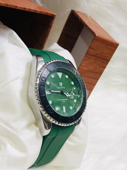 Ticarto Silicone Strap - T713A - Green