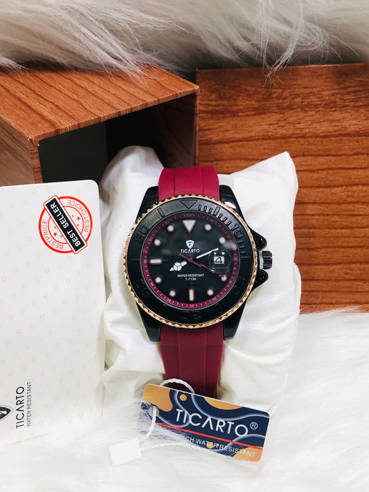 Ticarto Silicone Strap - T713A - Red