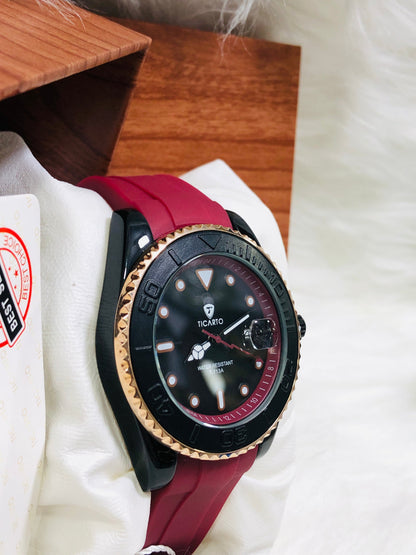 Ticarto Silicone Strap - T713A - Red