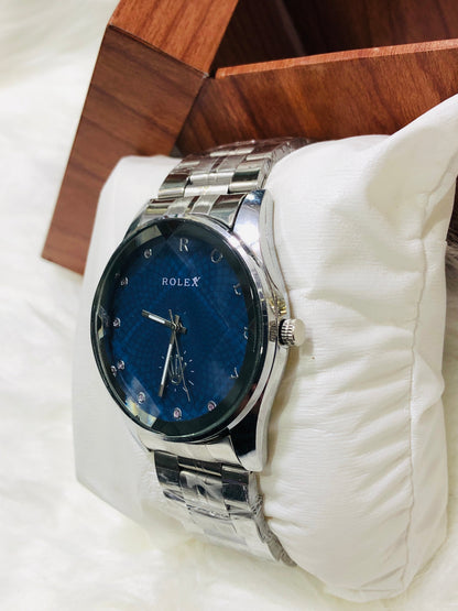 Rolex Obsidian Edge - Round Dial - Silver