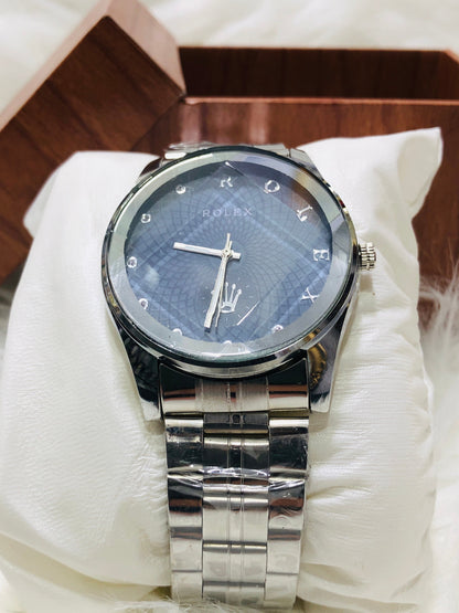 Rolex Obsidian Edge - Round Dial - Silver